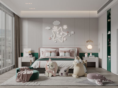 现代儿童房卧室