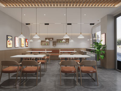 北欧饭店餐馆就餐区