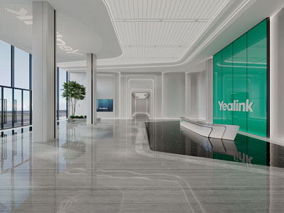 现代大堂前台接待区