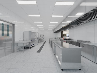 现代酒店餐厅后厨