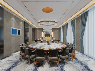 新中式酒店包厢包间