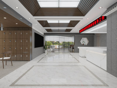 新中式大堂前台接待区