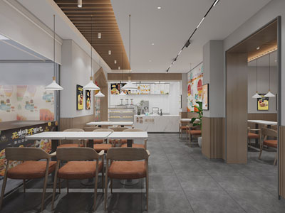 北欧饭店餐馆就餐区