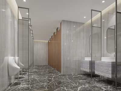 现代公共卫生间