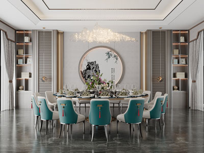 新中式酒店包厢包间