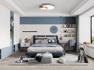 现代卧室、儿童房