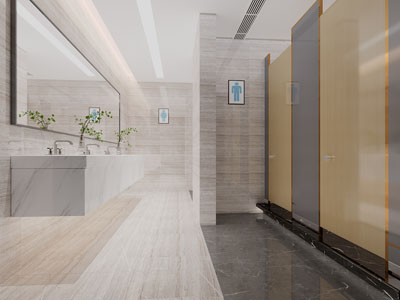 现代公共卫生间