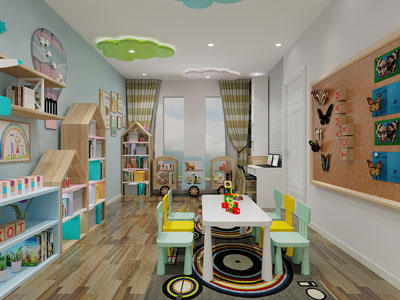 现代幼儿园多功能活动教室