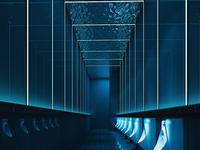 后现代公共卫生间