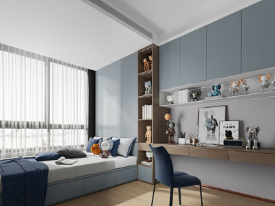 现代儿童房、榻榻米卧室