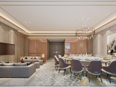 新中式酒店包厢包间