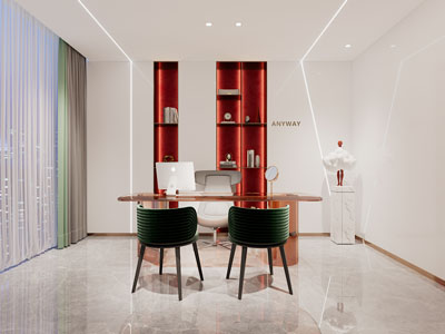 现代轻奢美容院办公室