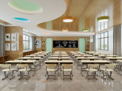 现代小学生教室