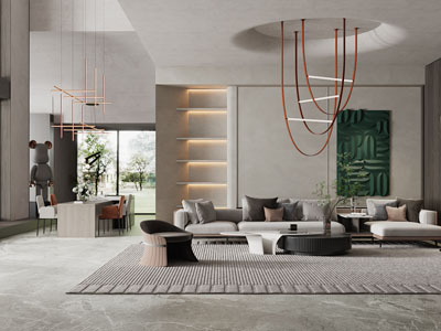 侘寂风客厅餐厅