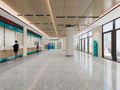 现代医院挂号大厅