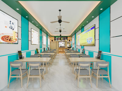 北欧饭店餐馆就餐区