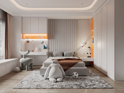 现代卧室、儿童房