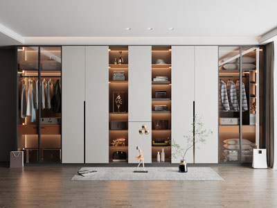 现代衣柜3d模型 现代衣柜