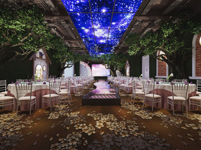 现代酒店宴客厅、就餐区