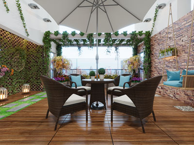 现代露台、阳光房