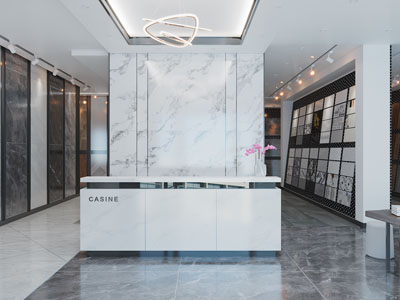 现代大堂前台接待区