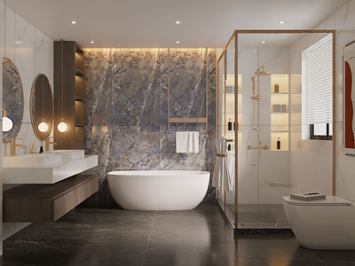 现代轻奢卫浴间