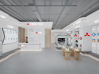 工业loft三菱公司产品展厅展览