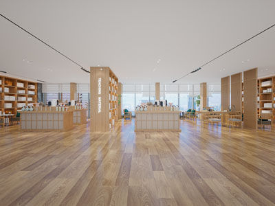 现代图书馆、阅览室、书吧