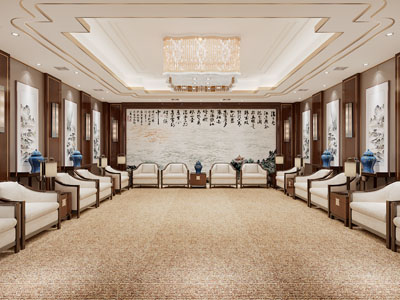 新中式贵宾室、接待厅