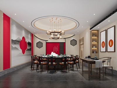 新中式酒店包厢包间