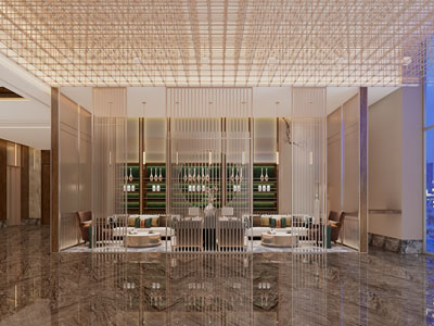 现代轻奢接待区、洽谈区