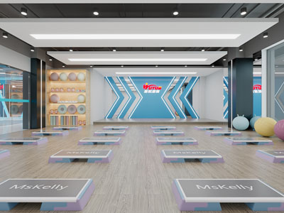 现代瑜伽馆、健身房