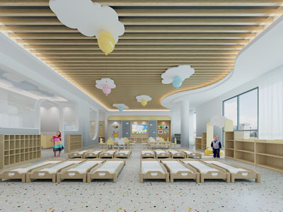 现代幼儿园多功能教室