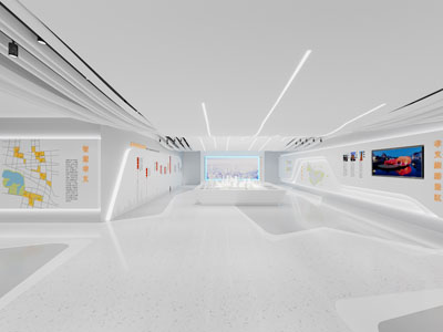 现代售楼处大堂展厅展览