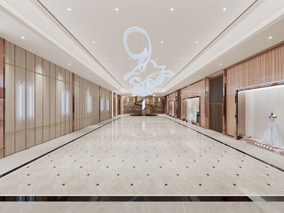 新中式电梯间过道