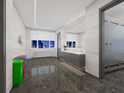 现代公共卫生间