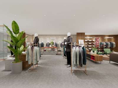 现代服装专卖店