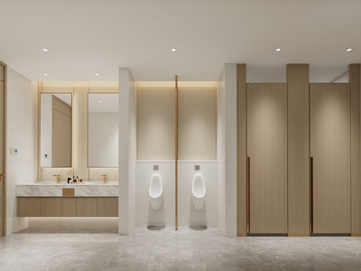 现代公共卫生间