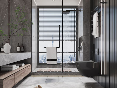 现代卫浴间