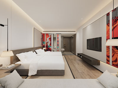 现代酒店客房套房