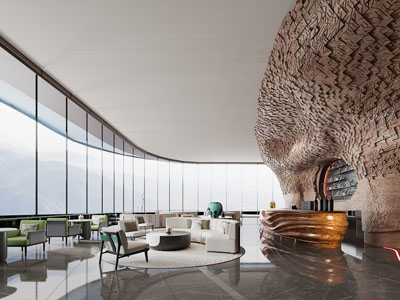 现代茶水间、接待区