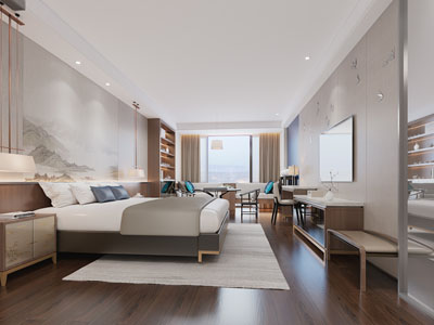 新中式酒店客房