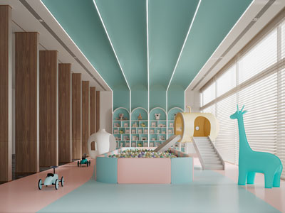 现代儿童游乐场