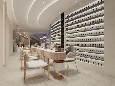 现代轻奢美甲店