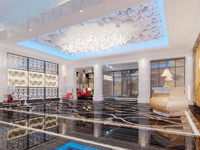 后现代大堂前台接待区