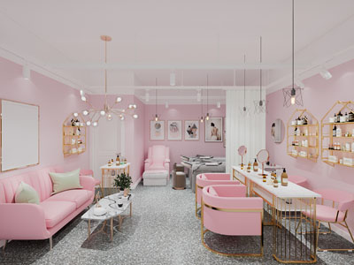 现代轻奢美容美甲店