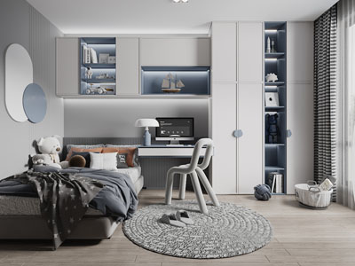 现代卧室、儿童房