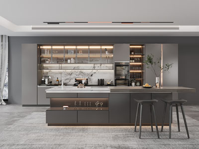 现代开放式厨房