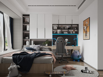 现代儿童房卧室