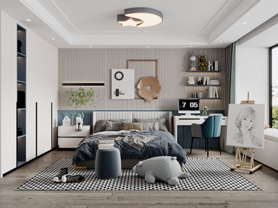 现代卧室儿童房